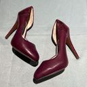 Juicy Couture  Leather Plum & Python Heels Size 7.5.  B56 Photo 2