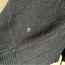 Lululemon  Transformation Wrap Black Cozy Longline Sweater Cinched Back FLAWED 4 Photo 3