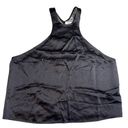 Maje  X Vanessa Traina Black Halter Satin Lace Tank 1 S Photo 0