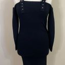 Forever 21 Black Cold Shoulder Bodycon Sweater Dress Photo 0