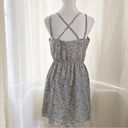 BCBGeneration BCBG Grey/Blue Confetti Splashed Cross Front Mini Size Medium Photo 2