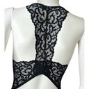 Marilyn Monroe Womens MEDIUM black lace-Detail Open Back bodysuit MARYLIN MAROE​ Photo 12