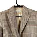 Mango MNG by  Pink Plaid Classic One Button Collared Career Blazer Women Sz 4 Photo 5