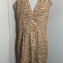 Pilcro  from Anthropologie leopard prints, sleeveless, V-neck mini dress. M Photo 7