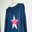 Wish VICTOR ALFARO  Navy Pink Knit Long Sleeves Oversized Sweater Size Small Photo 11