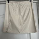 Blue Blush ivory pleather skirt Photo 0