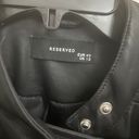 Reserved Black Faux Leather Jacket  Photo 1