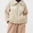 Nike  Sportswear Sherpa Fleece Swoosh Full Zip Jacket Zip Large Logo NEW Photo 1