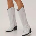 Nasty Gal White Cowgirl Boots Photo 0