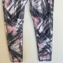 Gaiam  Gray & Pink Patterned Cropped Capri Athletic Leggings Size Small Photo 5