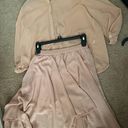 Forever 21 Light Nude Pink Blouse & Skirt Photo 0