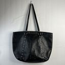 Patricia Nash  Benvenuto Black Leather Distressed Large Tote Bag Studded Purse Photo 2