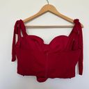 Windsor Red Corset Crop top Photo 3