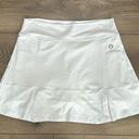 Dona Jo 15” High Rise White Pleated Tennis Skirt Size Large Photo 0