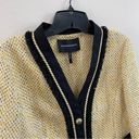 BCBGMAXAZRIA  | Tweed Button Up Blazer in Yellow Multicolor Photo 4