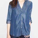 Joie SOFT  Chambray Button Down Shirt Size XS Photo 7