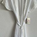 In Bloom NWT  By Jonquil White Lace Chiffon Robe Womens Small Photo 10