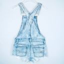 American Eagle  Lt Wash Distressed Overall Shorts Photo 5