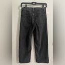 Banana Republic High Rise Wide Leg Crop Black Denim Jeans, Size 26 Photo 5
