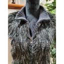 Romeo + Juliet Couture Romeo & Juliet Women Black Faux Fur Sleeveless Full Zip Casual Vest Size S Photo 3