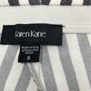 Karen Kane  wide leg cropped pants striped Small elastic waist pull on Photo 2