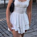 Princess Polly White Romper Dress Photo 0