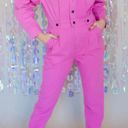 &merci Pink Denim Jumpsuit  Photo 2