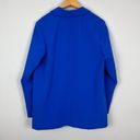 Nine West  Blazer Jacket Womens 16 Blue V-Neck Long Sleeve Office Career Workwear Photo 4