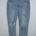 American Eagle Stretch Mom Jean Ripped 3380 Size 12 Short Photo 1