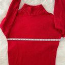 BP  Shimmering RED Turtleneck Sweater Dress Long Sleeve Knit NWT XS Photo 4