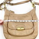 Coach  Kristin Leather Adjustable Strap Hobo Shoulder Handbag Beige Photo 15