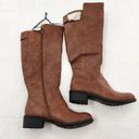 st. john's bay  Womens Duluth Block Heel Riding Boots Cognac 7.5 Medium Photo 0