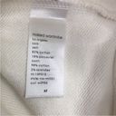 Naked Wardrobe  Pocketed Full Zip Front Hooded French Terry Sweatshirt White SzXL Photo 5