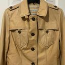 Banana Republic Vintage 100% Leather Slim Fit  90’s Button Up Jacket (Size M) Photo 3