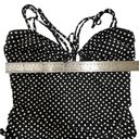 Newport News  Black and White Polka Dot One Piece Bathingsuit Photo 3