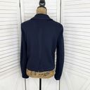 Tommy Hilfiger  French Terry Knit Schoolboy Blazer Jacket Blue Medium Photo 3