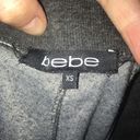 Bebe  rhinestone velour gray joggers Photo 1