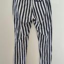 ONIA Linen Blend White Gray Striped Cuffed Beach Pants Photo 4