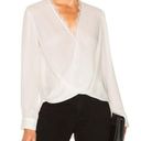 L'Agence L’Agence NWT Rosario Silk lace trim faux wrap blouse small Photo 0