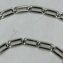 The Bar Skinny Silver Tone Metal Chain Link Belt Size Large L XL Photo 4