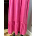 Nsr Womens Dress Pink Smocked Midi Sweetheart Neck Short Flutter Sleeve XL New Photo 2