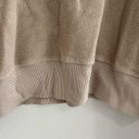 Abercrombie & Fitch Abercrombie Soft A&F Tan Terrycloth Quarter Zip Sweatshirt XL Photo 5