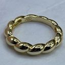 Twisted  look 14K GP sterling silver ring. New. Photo 3