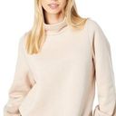 Madewell  MWL Betterterry Relaxed Turtleneck Sweater in Taupe Tan Cream Size XL Photo 0