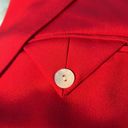 Neiman Marcus  Vintage 80's Red Silk Blazer Photo 5