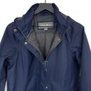 Eddie Bauer  Trench Coat Navy Blue L Photo 5