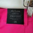 Lane Bryant NWT  Womens the Lena Curvy Fit Ankle Pant in Pink Sz 26 Office Career Photo 3