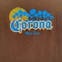 rAre Corona Las Fina Vintage Y2K Brown Blue Palm Tree Graphic Short Sleeve Tee Photo 3