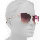 Ted Baker  London 60mm Square Sunglasses TWS184 Gold Rose Gradient NWT Photo 3