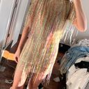 Nasty Gal Tassel Beaded Sequin gold dress Photo 4